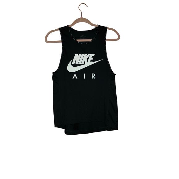 Nike Air black with white graphic tank top size XS - Picture 1 of 4
